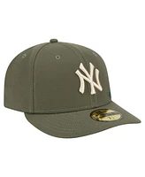 New Era Men's Olive York Yankees Tonal Florals 59FIFTY Fitted Hat