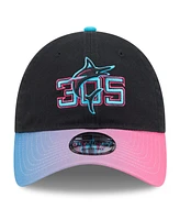 New Era Men's Black/Pink Miami Marlins 2025 City Connect 9TWENTY Adjustable Hat