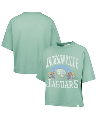 '47 Brand Women's Mint Jacksonville Jaguars Florentina Montauk Cropped T-Shirt