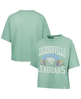'47 Brand Women's Mint Jacksonville Jaguars Florentina Montauk Cropped T-Shirt