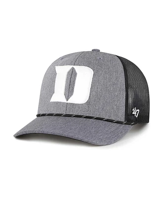 '47 Brand Men's Gray Duke Blue Devils Carbon Rope Adjustable Hat