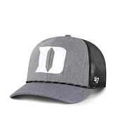 '47 Brand Men's Gray Duke Blue Devils Carbon Rope Adjustable Hat