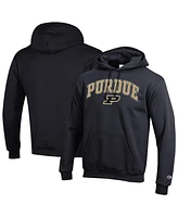 Champion Men's Black Purdue Boilermakers Arched Logo Fleece Pullover Hoodie
