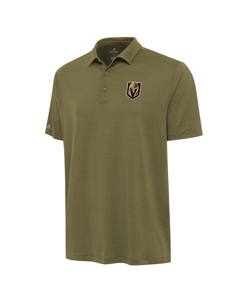 Antigua Men's Olive Vegas Golden Knights Reprocess Polo Shirt