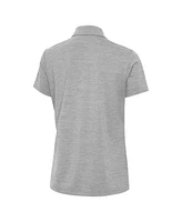 Antigua Women's Heather Gray Georgia Bulldogs Layout V-Neck Polo Shirt