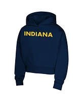Outerstuff Big Girls Navy Indiana Fever Top Closer Fashion Pullover Hoodie