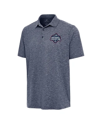 Antigua Men's Heather Navy UConn Huskies 2025 Ncaa Women's Basketball National Champions Par 3 Polo Shirt