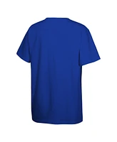 Mitchell & Ness Big Boys and Girls Blue New York Knicks 2025 Nba Playoffs Retro Monumental T-Shirt
