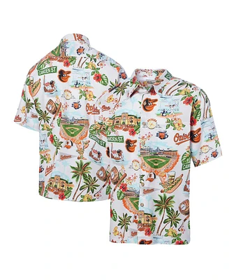 Reyn Spooner Men's White Baltimore Orioles Scenic Button-Up Shirt