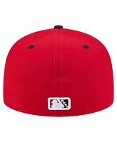 New Era Men's Red/Black Erie SeaWolves Authentic Collection 59FIFTY Fitted Hat