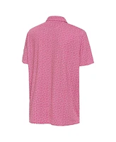 Antigua Men's Pink Philadelphia Phillies Palm Tree Spring Training Blooming Polo Shirt