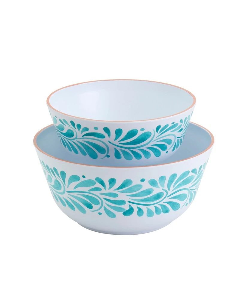 Infuse Melamine Serving Bowls, Set of 2
