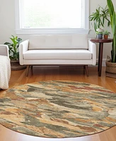 Addison Chantille Machine Washable ACN1345 8'x8' Round Area Rug