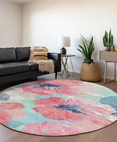 Addison Chantille Machine Washable ACN1555 8'x8' Round Area Rug