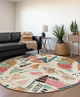 Addison Chantille Machine Washable ACN1575 8'x8' Round Area Rug