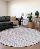 Addison Chantille Machine Washable ACN1605 8'x8' Round Area Rug