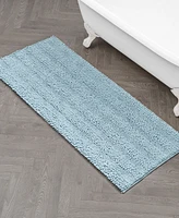 Laura Ashley Astor Chenille Bath Mat, 24" x 60"