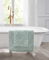 Laura Ashley Cotton Ruffled Bath Rug, 27" x 45"