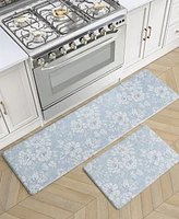 Laura Ashley Iris Ant-Fatigue 2-Pc. Wellness Mats
