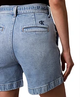 Calvin Klein Jeans Women's High Rise Tie Waist Denim Shorts