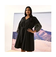 Estelle Cala Embroidered Mini Dress