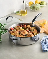 Farberware Brilliance 6-Qt. Stainless Steel Saute Pan & Lid