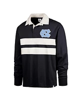 '47 Brand Men's Navy North Carolina Tar Heels Clubhouse Knox Thames Long Sleeve Rugby Polo Shirt