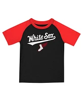 Nike Little Boys and Girls 2-Piece Black/Red Chicago White Sox 2025 City Connect T-Shirt Shorts Set