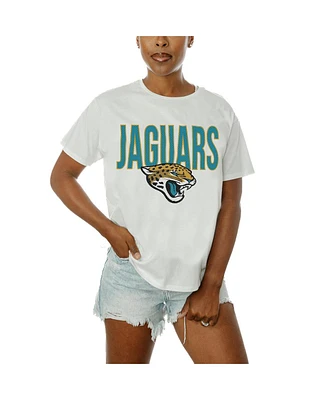 Gameday Couture Women's White Jacksonville Jaguars Keep It Up T-Shirt
