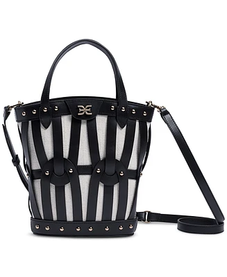 Sam Edelman Bay Medium Dye Cut Leather Fan Tote