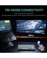 Thunderobot ML903 Wireless Gaming Mouse with Rgb Charging Dock, 26K Dpi, 650 Ips, 65g Ultra-Lightweight, Tri-Mode Connectivity, 70Hrs+ Battery, Ergono