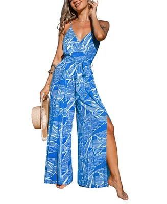 Cupshe Women's Palm Oasis Tropical Jumpsuit