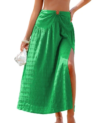 Cupshe Women's Isla Muse Green Maxi Skirt