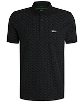 Boss by Hugo Men's Stretch Cotton Printed Paddy Polo Shirt