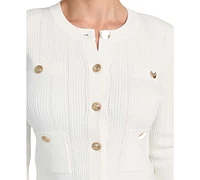 Guess Women's Emmie Button-Front Cardigan