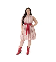 Smak Parlour Plus Sleeveless Flare Dress
