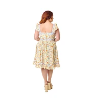 Smak Parlour Plus Corset Lace Fit & Flare Dress