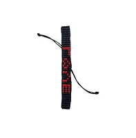 Love Hand Beaded Bracelet | Red and Black Glass Beads