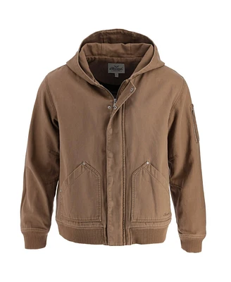 Thorogood Men's Heritage Stone Washed Canvas Hooded Bomber Jacket