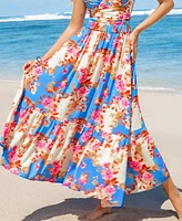 Cupshe Women's Beach Brunch Floral Cover-Up Sarong