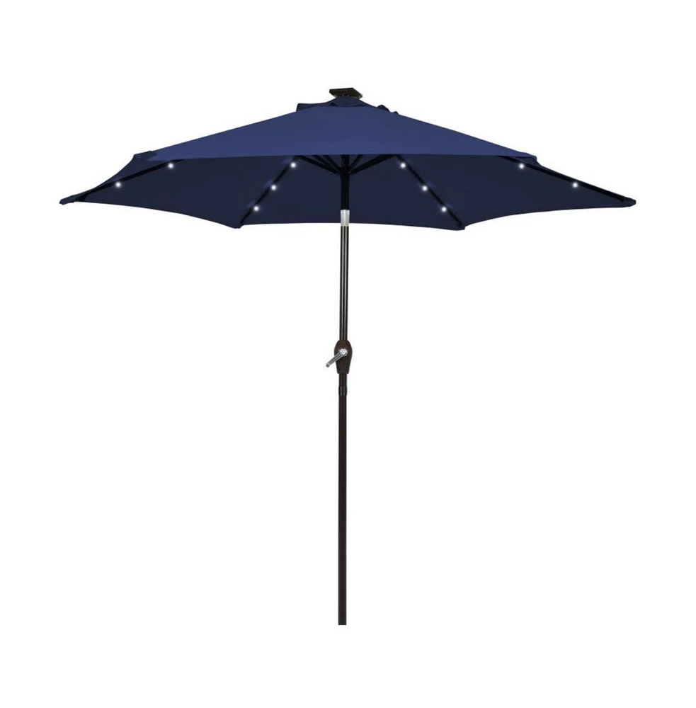 Mondawe 10 Feet Outdoor Patio Umbrella with Bright Solar Led Lights