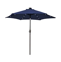 Mondawe 10 Feet Outdoor Patio Umbrella with Bright Solar Led Lights
