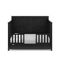 Graco Hadley 5-in-1 Convertible Crib with Drawer (Black)