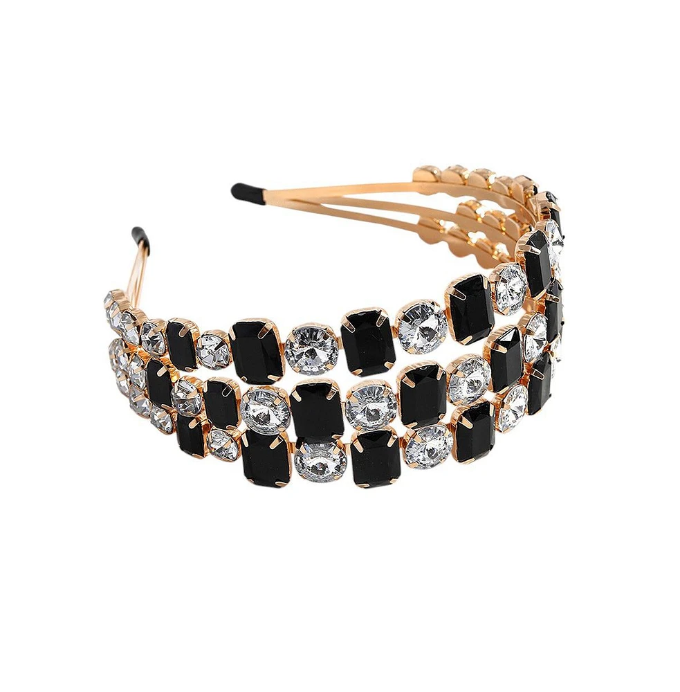 Sohi Gold-Plated Stones Hairband
