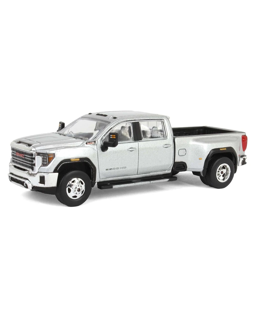 1/64 2022 Gmc Sierra 3500HD Pro Dually, Quicksilver Metallic Diecast Exclusive