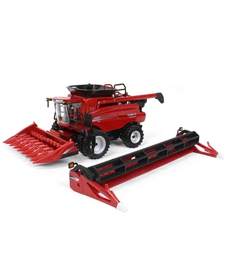Ertl 1/64 Prestige Case Ih 7150 Combine with Corn and Grain Headers