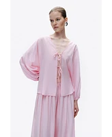 Nocturne Women's Beaded Embroidered Shirt