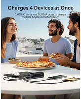 Baseus 145W Power Bank, 20,800mAh 4-Port Laptop Portable Charger (77Wh), Pd Fast Charging Battery Pack with Digital Display for MacBook, iPhone 16/15/