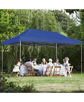 Gymax 10'x20' Pop up Canopy Tent Folding Heavy Duty Sun Shelter Adjustable W/Bag