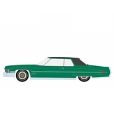 1/64 1971 Cadillac Coupe DeVille, Green California Lowriders Series
